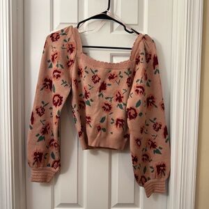 Willow & Wind Peach Knit Top